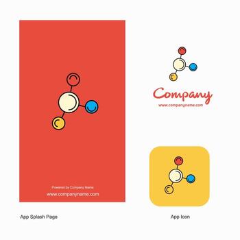 Networking Company Logo App Icon and Splash Page Design Creative Business App Design Elements vector