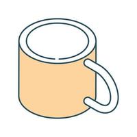 isometric coffee cup vector