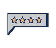 rating stars icon vector