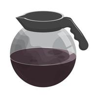 icono de cafetera vector