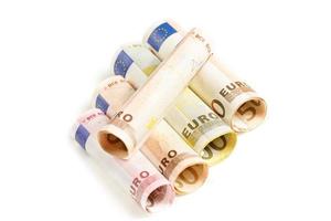 Euro Banknotes view photo