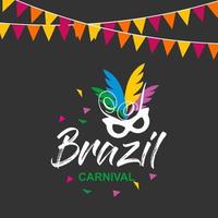 Carnival festive posters set Bright confetti fireworks Festival abstract color background Rio carnival background vector