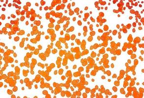 Light Orange vector template with bubble shapes.