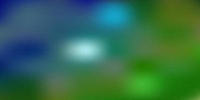 Light blue, green vector gradient blur pattern.