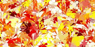 Light Orange vector background with polygonal forms.