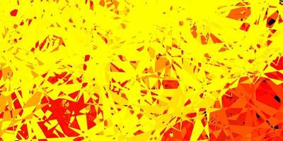 Light orange vector background with triangles.