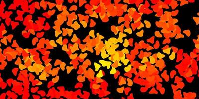 Dark orange vector backdrop with chaotic shapes.