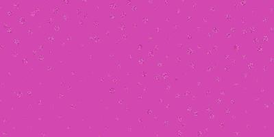 Fondo de doodle de vector rosa claro con flores.