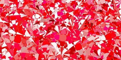 diseño de vector rosa claro con formas triangulares.