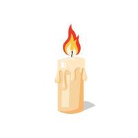 candle flat design art isolated vector