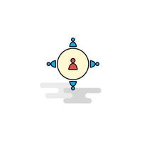 Flat Networking Icon Vector