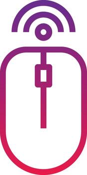mouse wireless bluetooth device multimedia - gradient icon vector