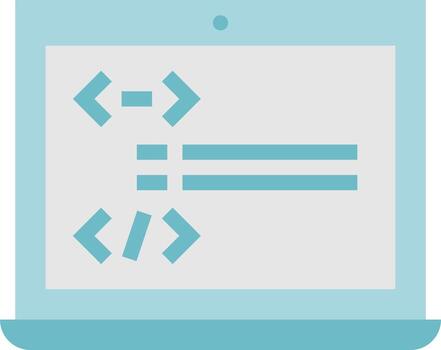 programming coding structure software development - flat icon vector