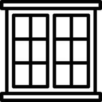 window tool build construction - outline icon vector