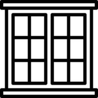 window tool build construction - outline icon vector