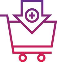 add to cart purchase buy shopping ecommerce - gradient icon vector