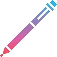 pen stationery write - gradient solid icon vector