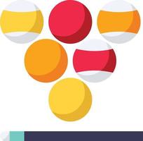 pool game ball snooker - flat icon vector