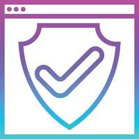 security website guard software development - gradient icon vector