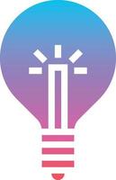 light bulb electricity construction - gradient solid icon vector