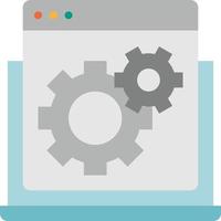 development software engineering preference setting - flat icon vector