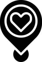 location signs interface pin love wedding placeholder map location map point - solid icon vector