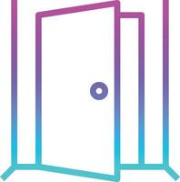 door tool build construction - gradient icon vector