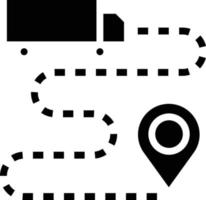 logistic transport delivery location ecommerce - solid icon vector