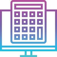 calculator computer profits merchant ecommerce - gradient icon vector
