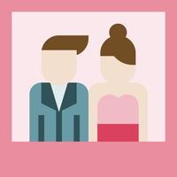 photo picture interface landscape photography love image love and romance - flat icon vector
