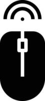 mouse wireless bluetooth device multimedia - solid icon vector