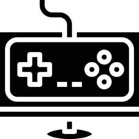 computer game online games play multimedia - solid icon vector