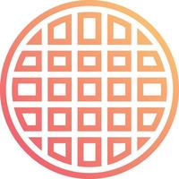 waffle food bakery - gradient icon vector
