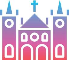 church monuments celebration catholic cultures - gradient solid icon vector