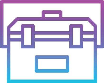 toolbox tool construction - gradient icon vector