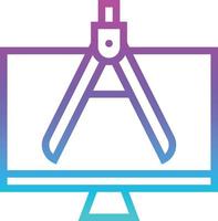 architecture structure preference software development - gradient icon vector