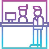 infomation tourist service - gradient icon vector