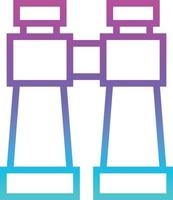 binoculars spy see sight goggles tools and utensils seo and web - gradient icon vector