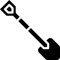 shovel tool build construction - solid icon vector