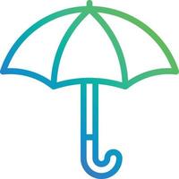 umbrella rainy protection weather rain - gradient icon vector