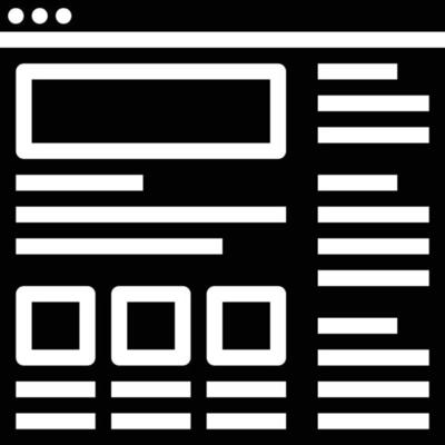 web blog feed news multimedia - solid icon