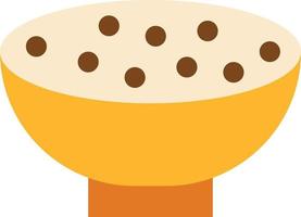 cereal meal food - flat icon vector