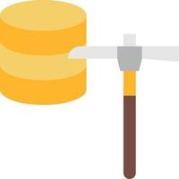 mining data integration software development - flat icon vector