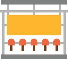 bus stop transportation public - flat icon vector