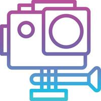 action camera technology camera photo photography shoot electronics action remebrance - gradient icon vector