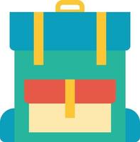 travel baggage bags backpack luggage - flat icon vector