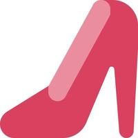 zapatos elegantes de moda de tacón alto novia de la boda - icono plano vector