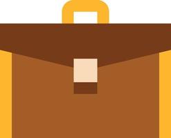 briefcase bag stationery - flat icon vector