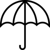rain protection support umbrella seo and web - outline icon vector