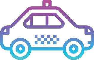 taxi transportation car - gradient icon vector